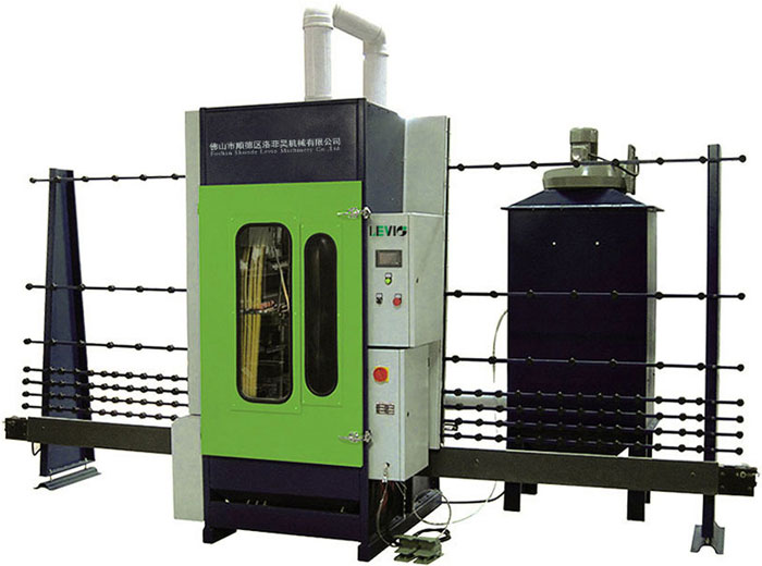 LPM Vertical Glass Sandblasting Machine Foshan Shunde Levio Machinery